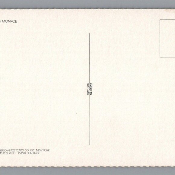 Marilyn Monroe Glamour Postcard 1404 Printed in Italy Unposted PC - Picture 4 of 4